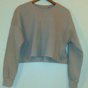 SHEIN Womens_ Brown Crop sweatshirt